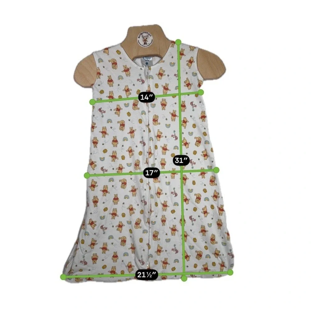 Disney Baby HALO SleepSack Winnie the Pooh Wearable Blanket White 12-18M Zip